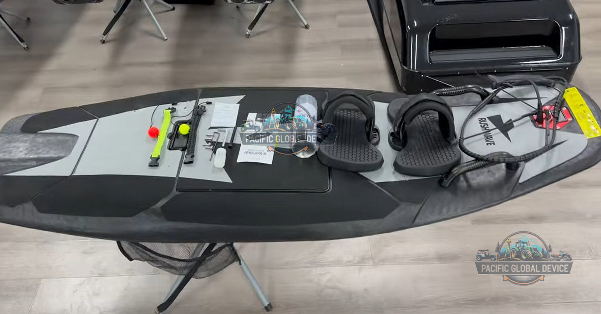 PGD D RUSH WAVE Electric Surfboard Black Rider G2 14KW - Image 1